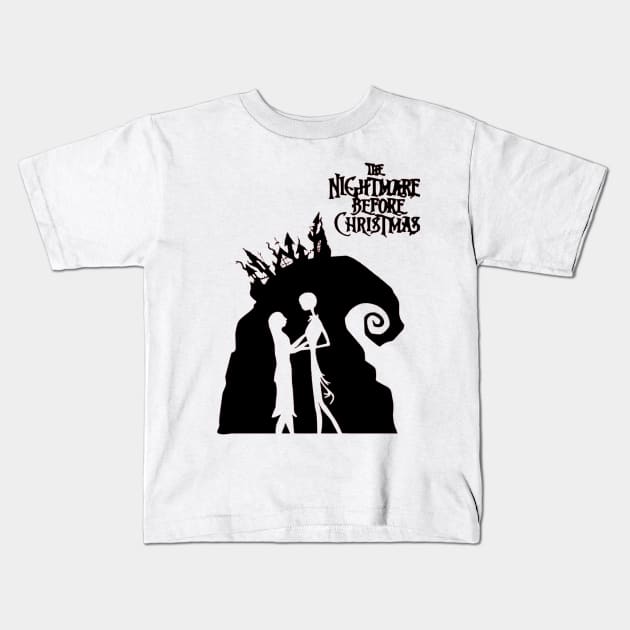 Nightmare Jack and Sally Kids T-Shirt by OtakuPapercraft